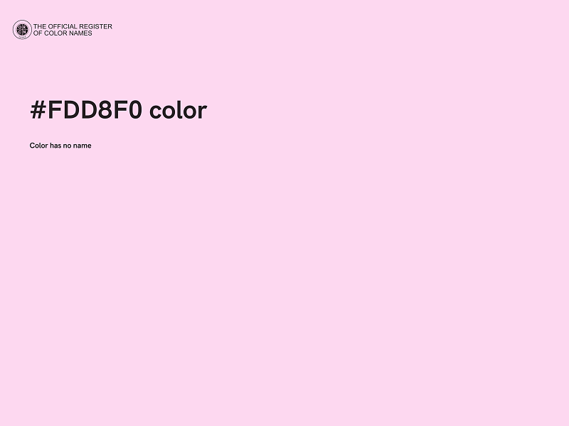 #FDD8F0 color image