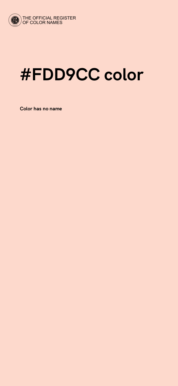 #FDD9CC color image