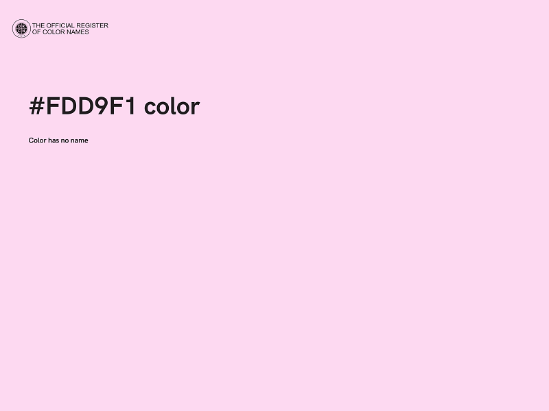 #FDD9F1 color image