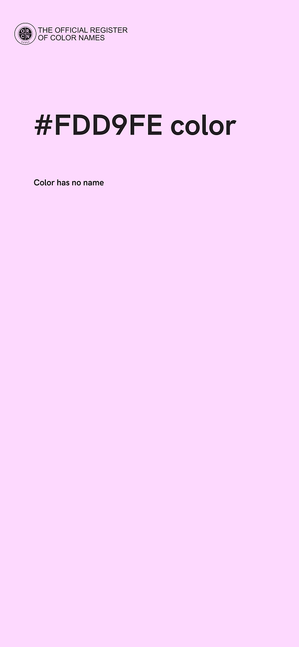 #FDD9FE color image