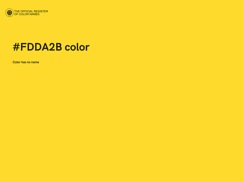 #FDDA2B color image
