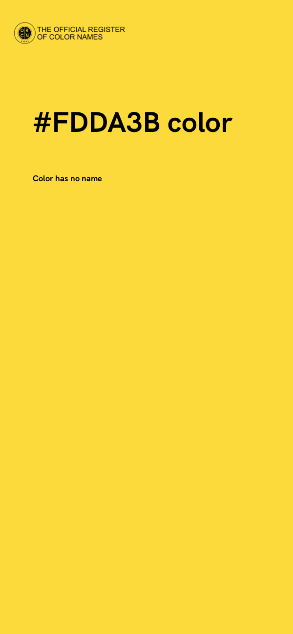 #FDDA3B color image