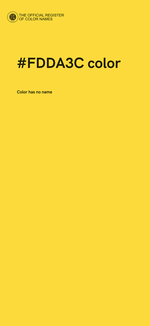 #FDDA3C color image