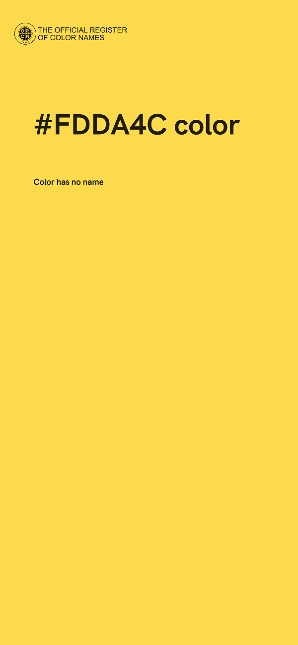 #FDDA4C color image
