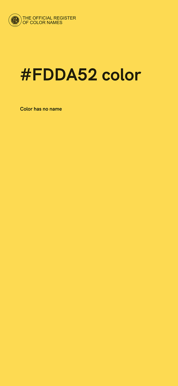 #FDDA52 color image