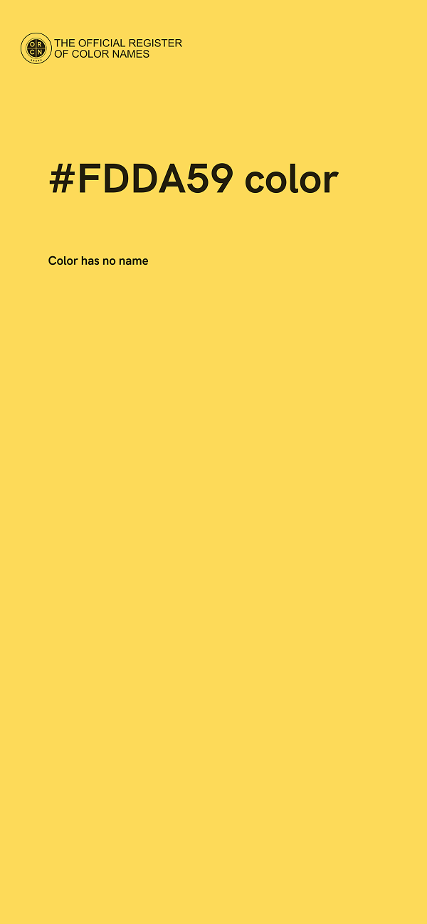 #FDDA59 color image
