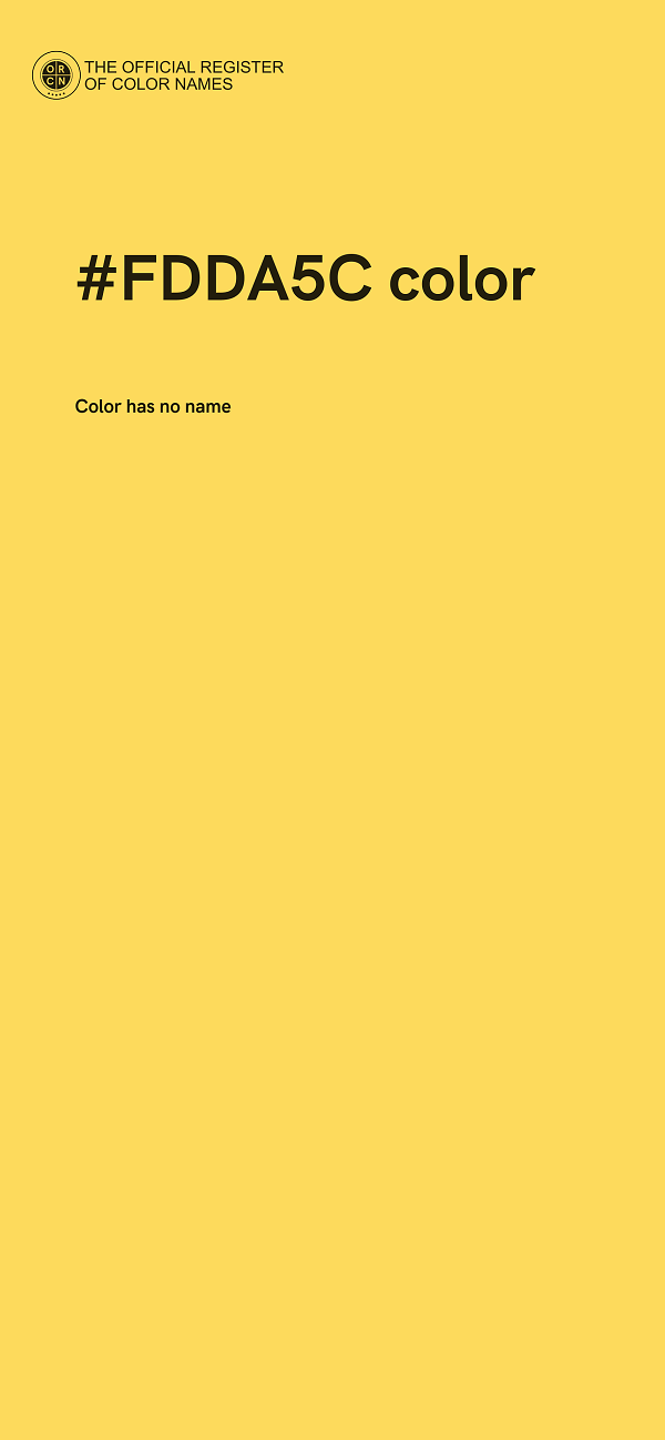 #FDDA5C color image