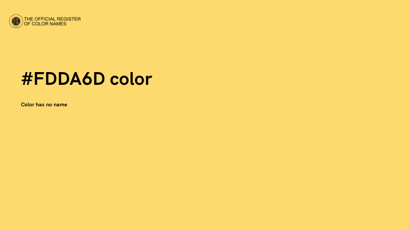 #FDDA6D color image