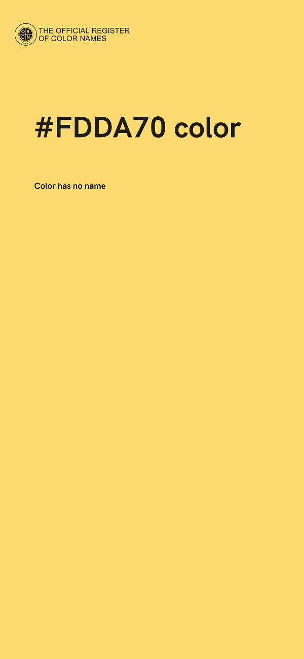 #FDDA70 color image