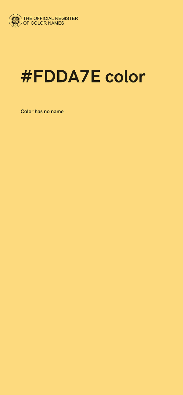 #FDDA7E color image