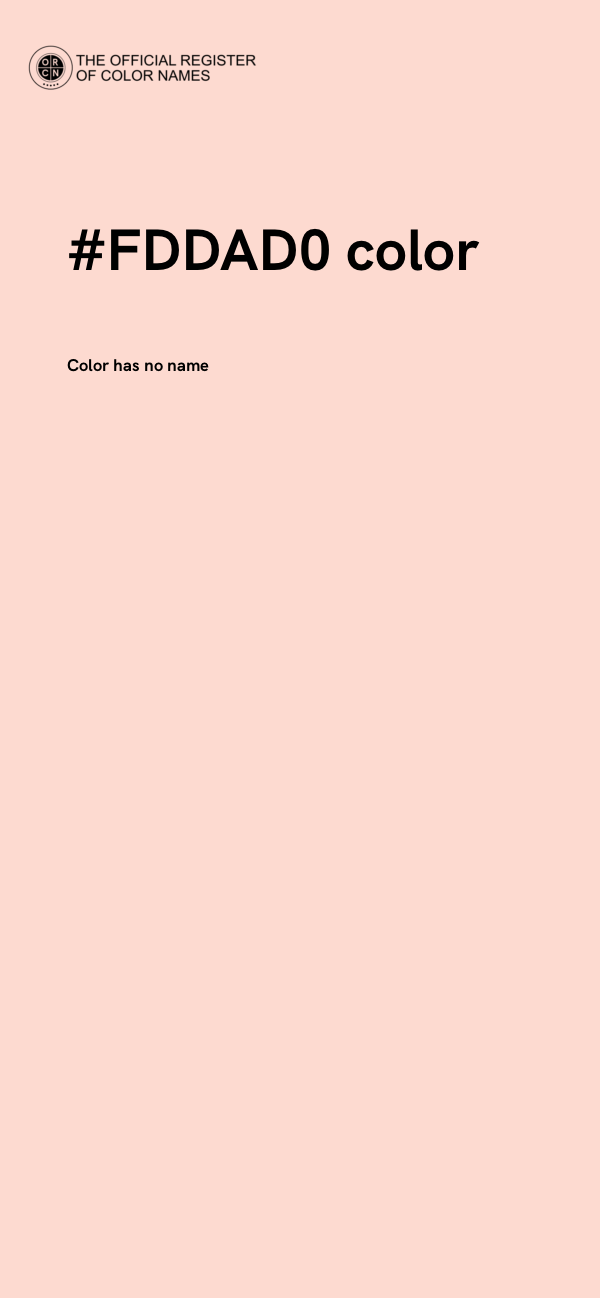 #FDDAD0 color image