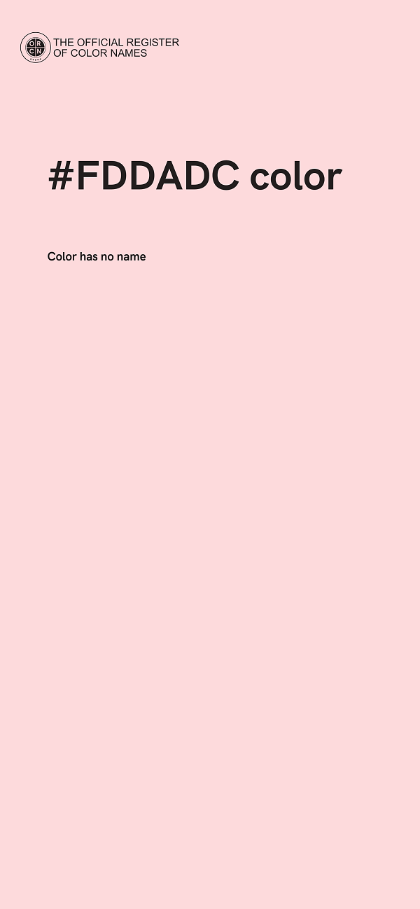 #FDDADC color image