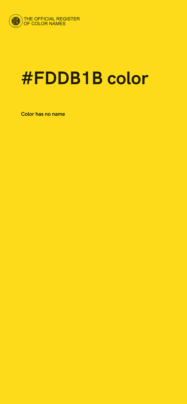 #FDDB1B color image