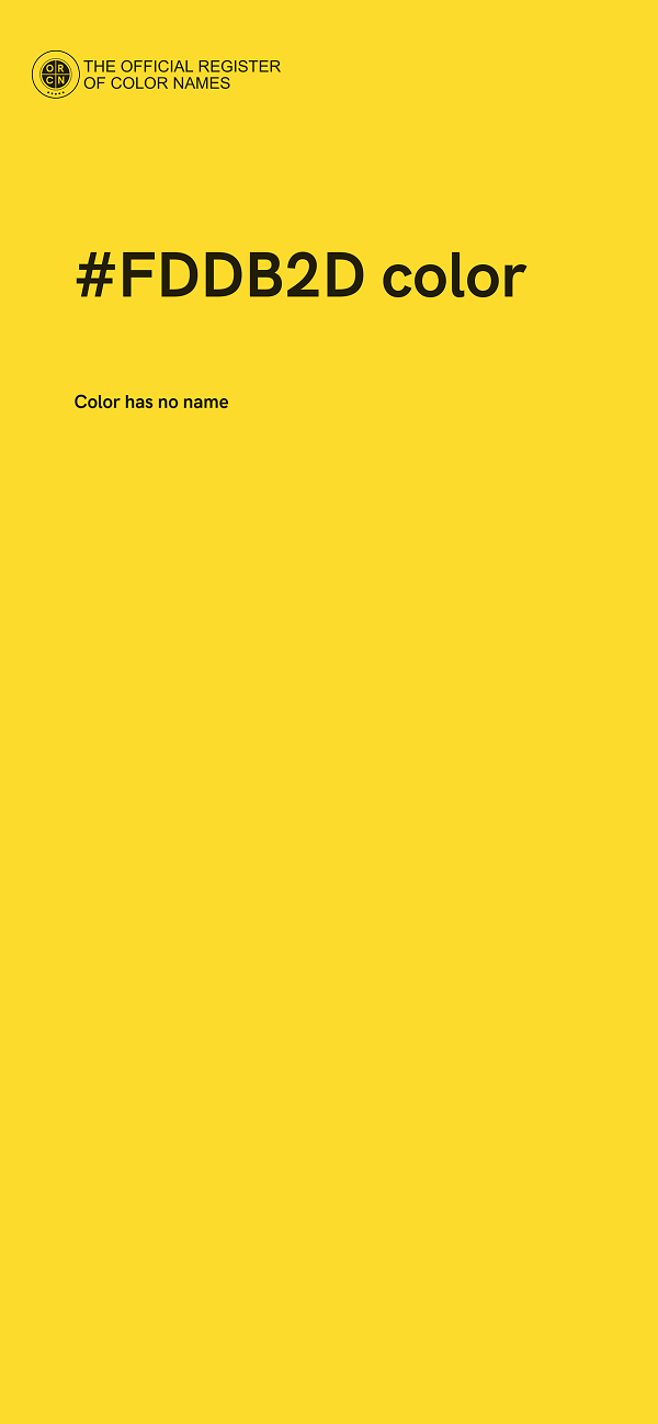 #FDDB2D color image