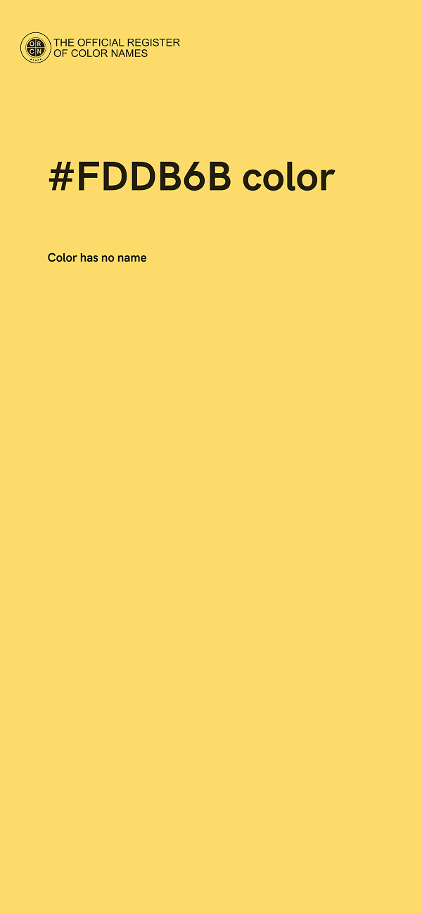 #FDDB6B color image