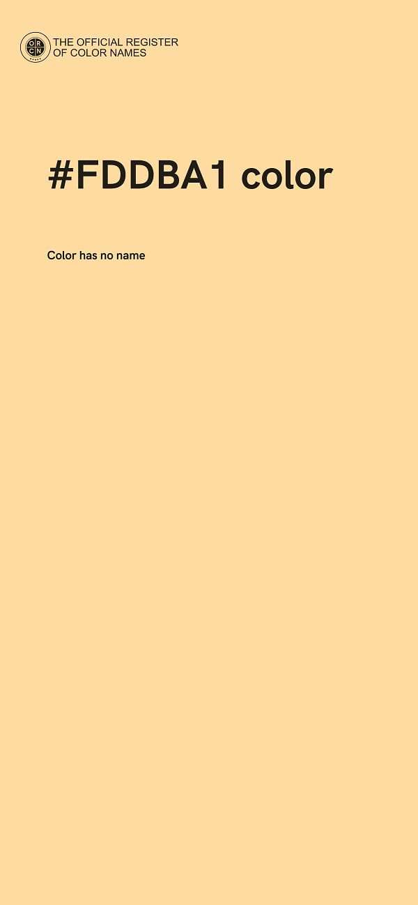 #FDDBA1 color image