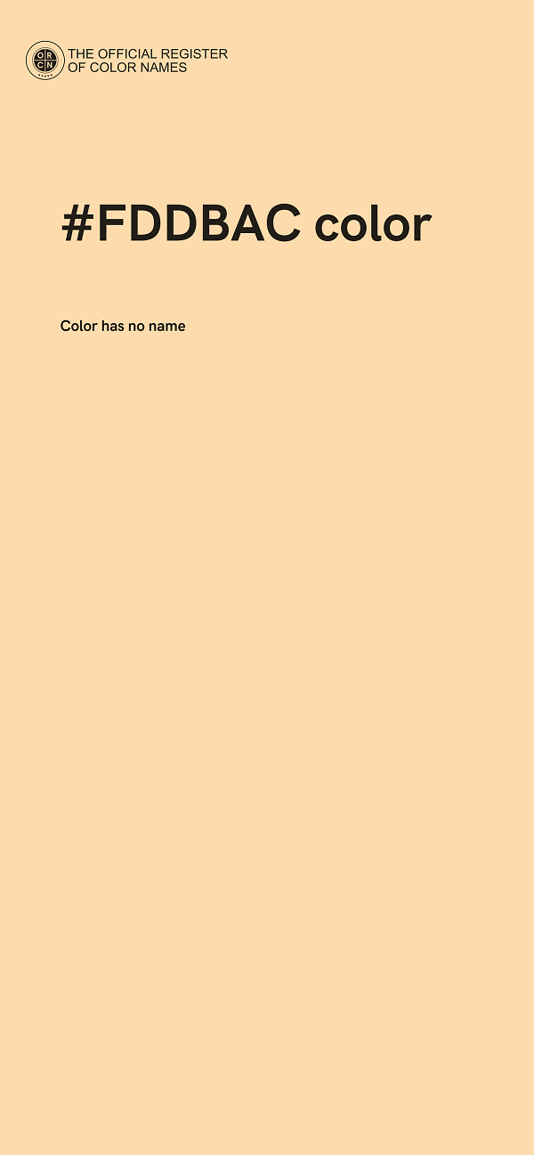 #FDDBAC color image