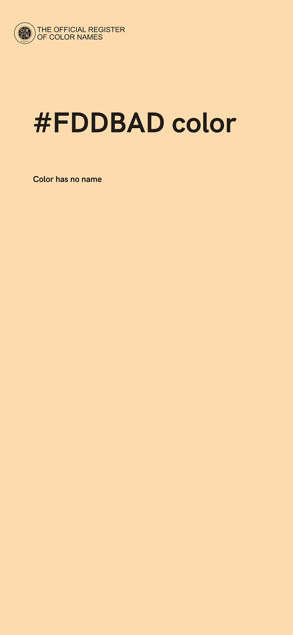 #FDDBAD color image