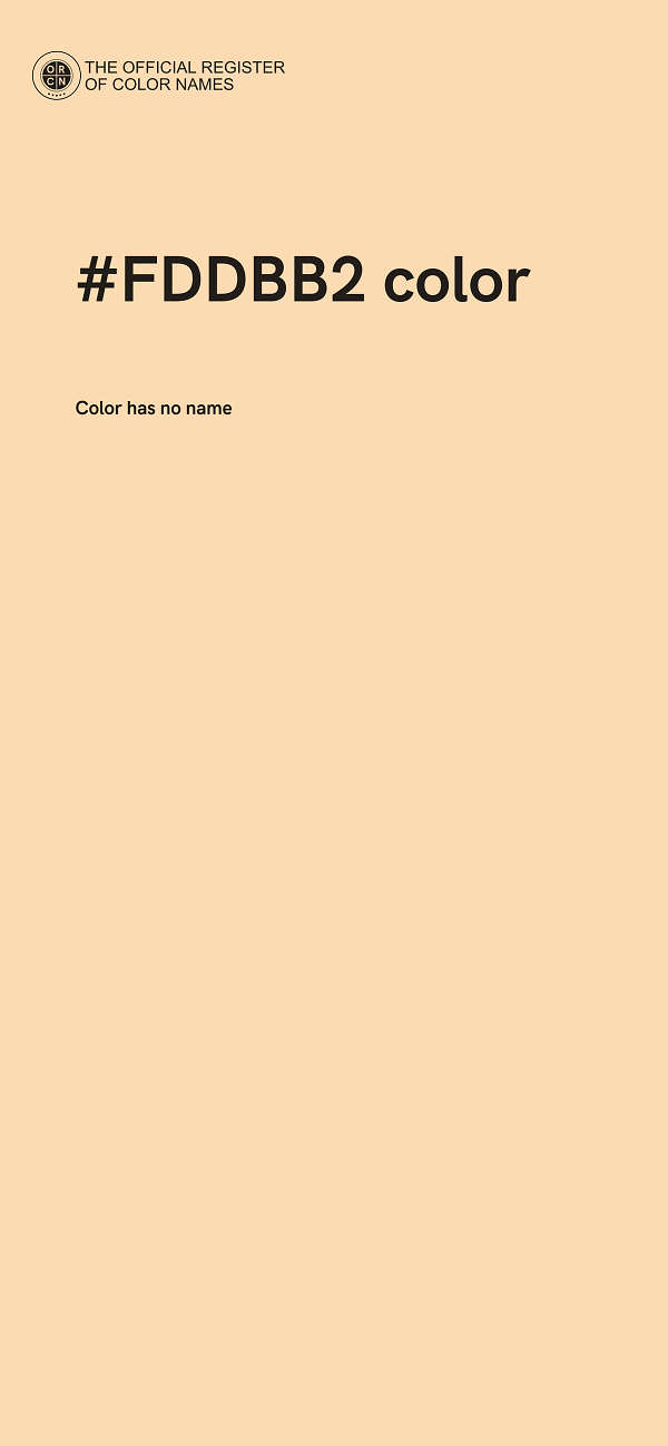 #FDDBB2 color image
