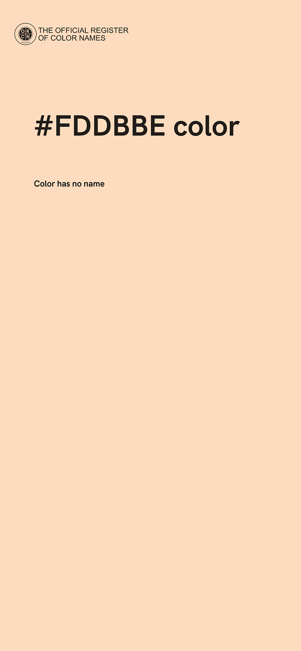 #FDDBBE color image