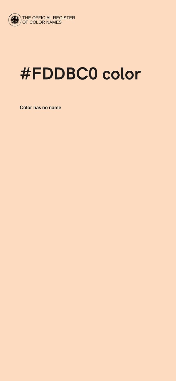 #FDDBC0 color image