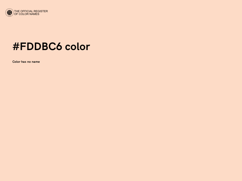 #FDDBC6 color image