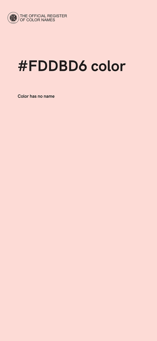 #FDDBD6 color image