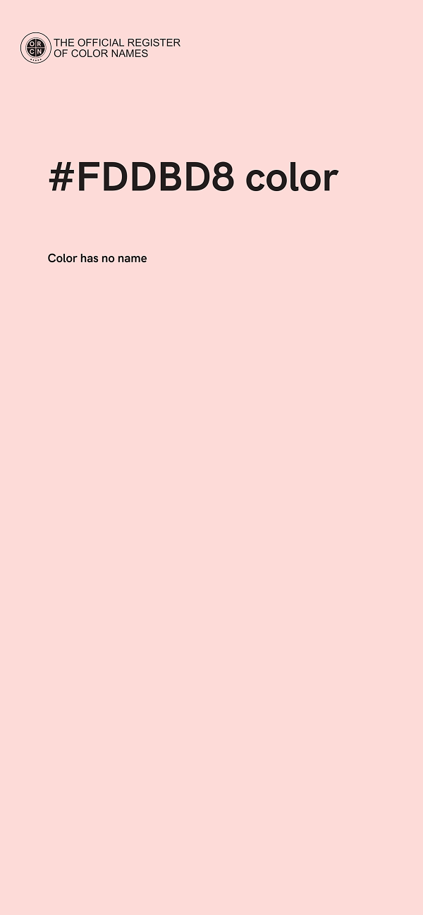 #FDDBD8 color image