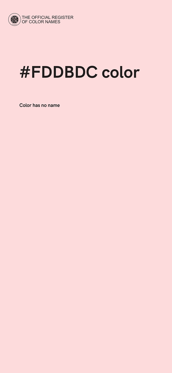 #FDDBDC color image