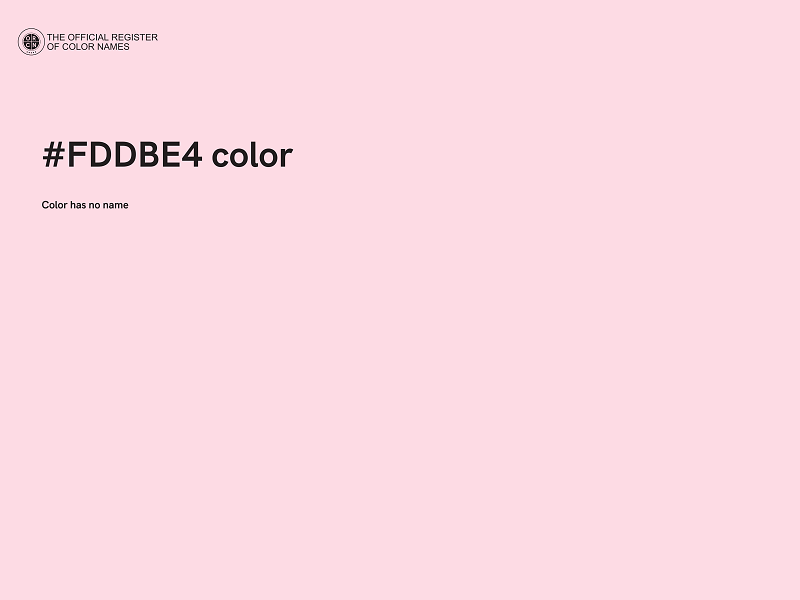 #FDDBE4 color image