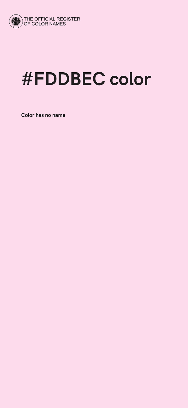 #FDDBEC color image