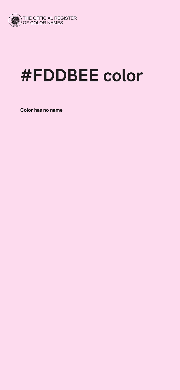 #FDDBEE color image