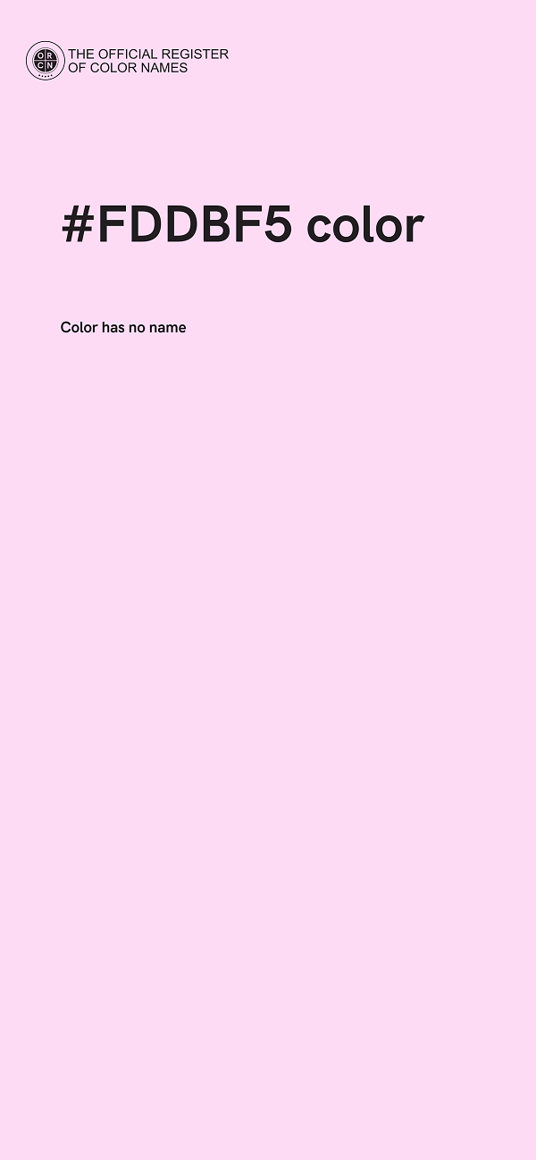 #FDDBF5 color image