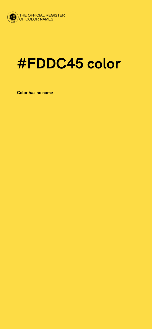 #FDDC45 color image