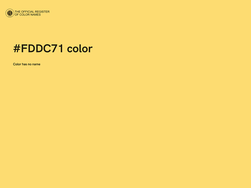 #FDDC71 color image