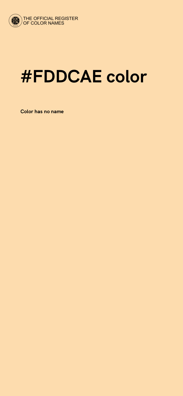 #FDDCAE color image