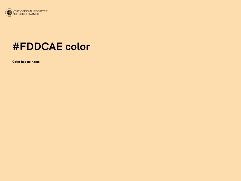 #FDDCAE color image