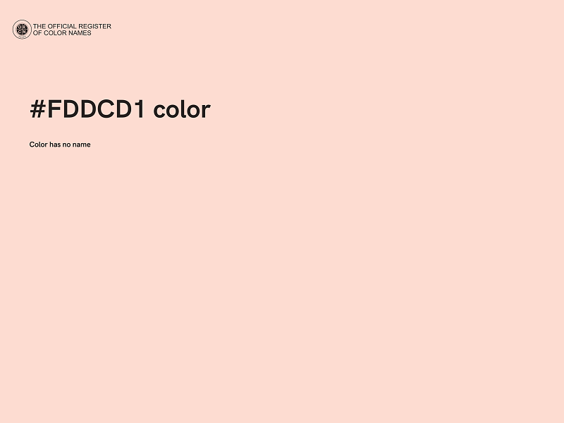 #FDDCD1 color image