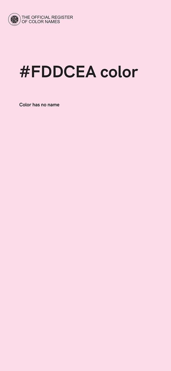#FDDCEA color image