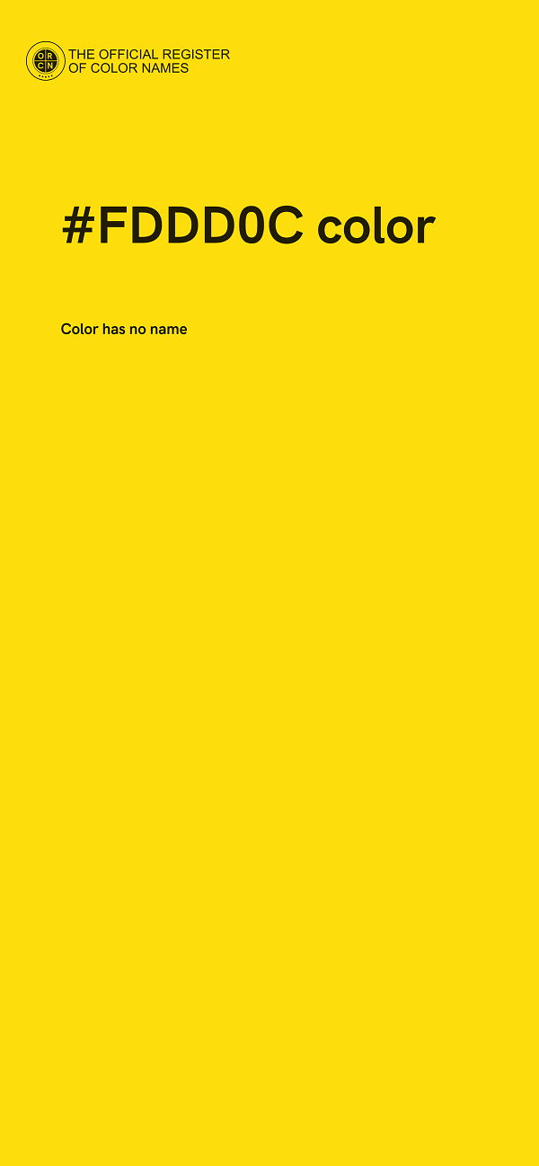 #FDDD0C color image