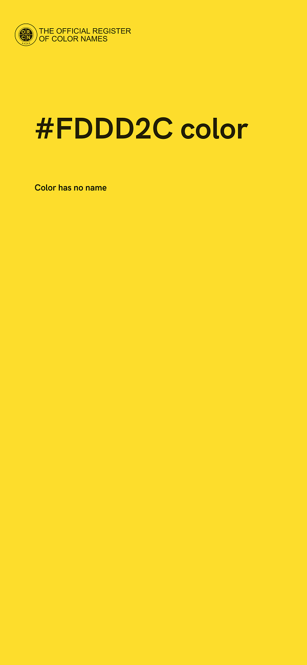 #FDDD2C color image