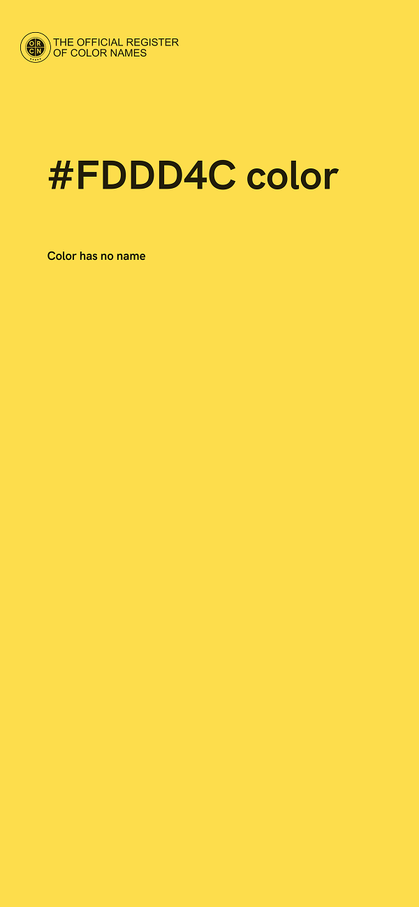 #FDDD4C color image