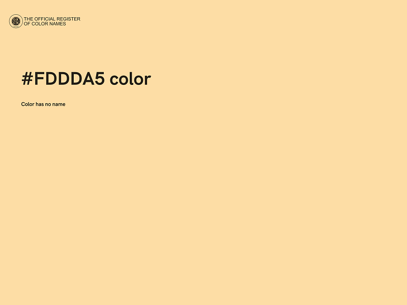 #FDDDA5 color image