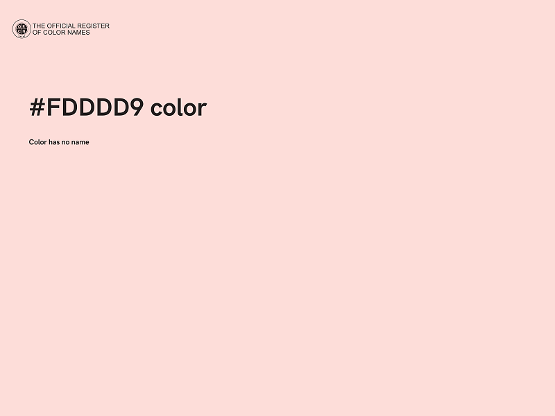 #FDDDD9 color image