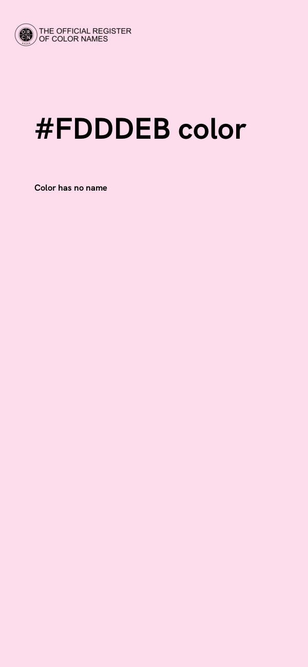 #FDDDEB color image