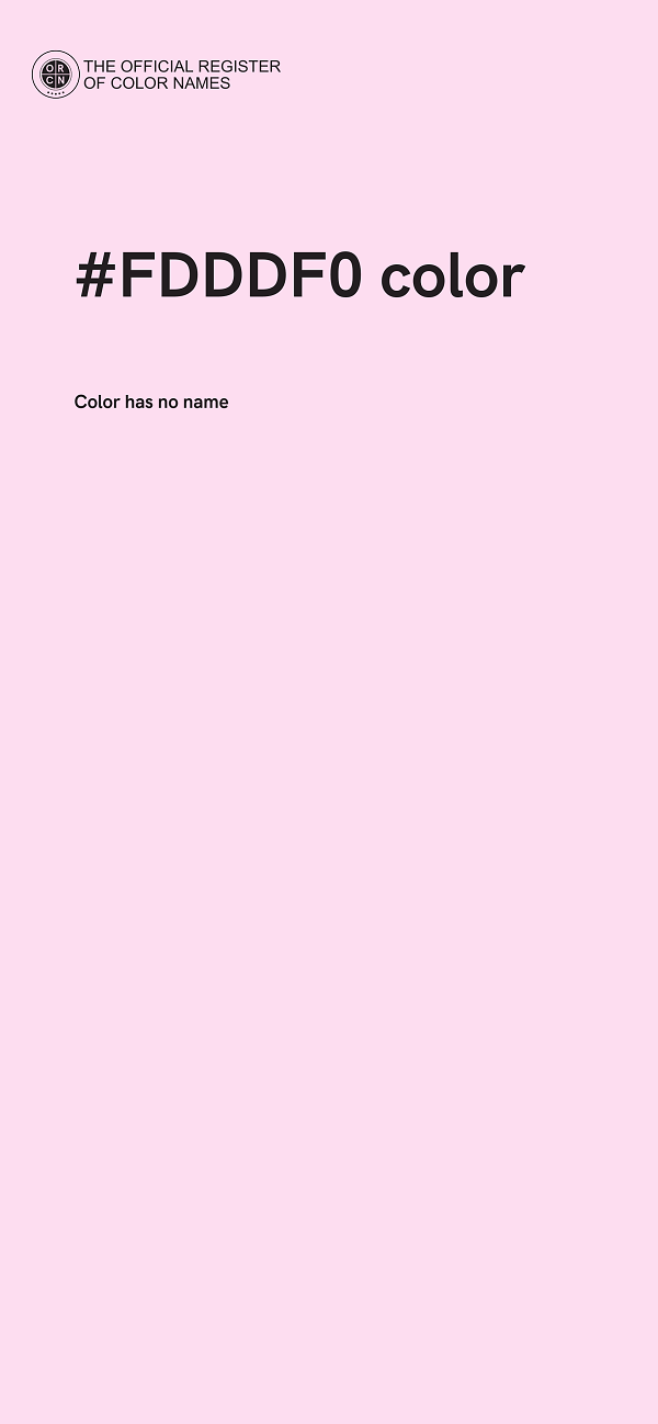 #FDDDF0 color image