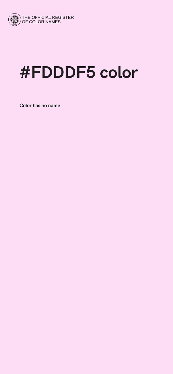 #FDDDF5 color image