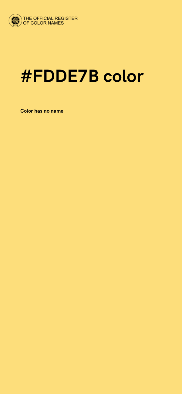 #FDDE7B color image
