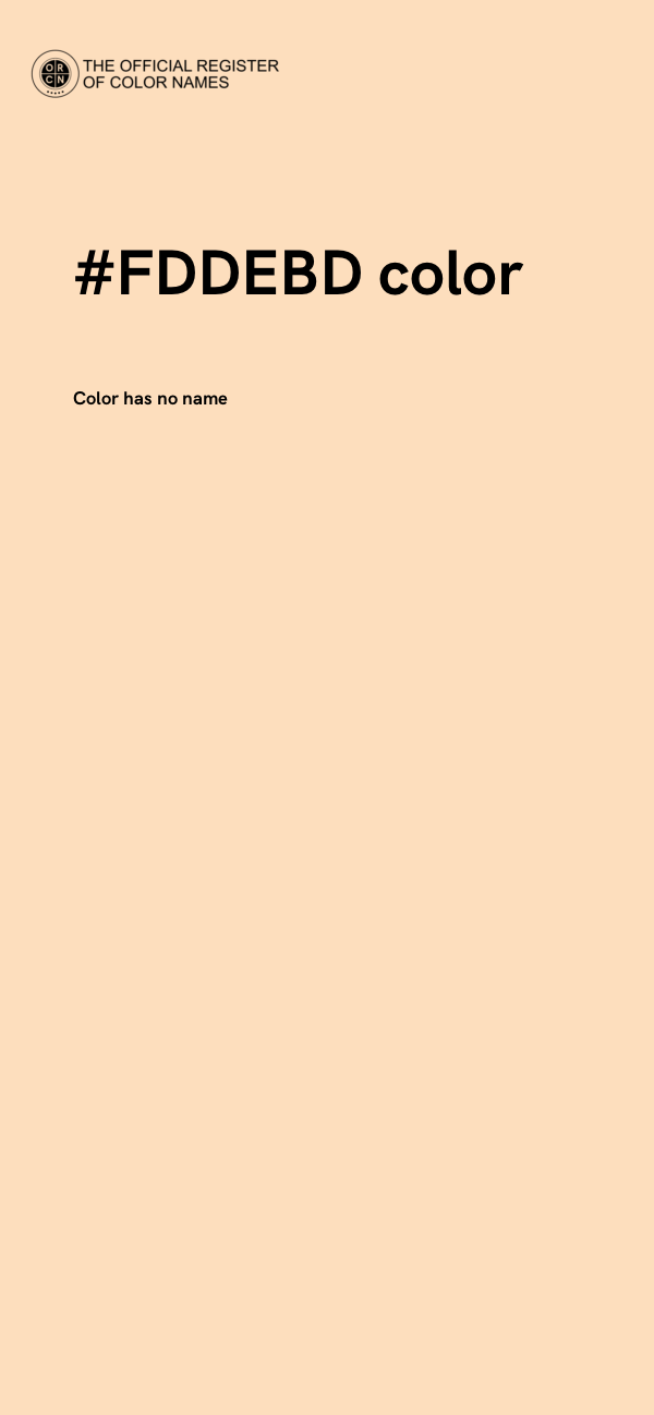 #FDDEBD color image