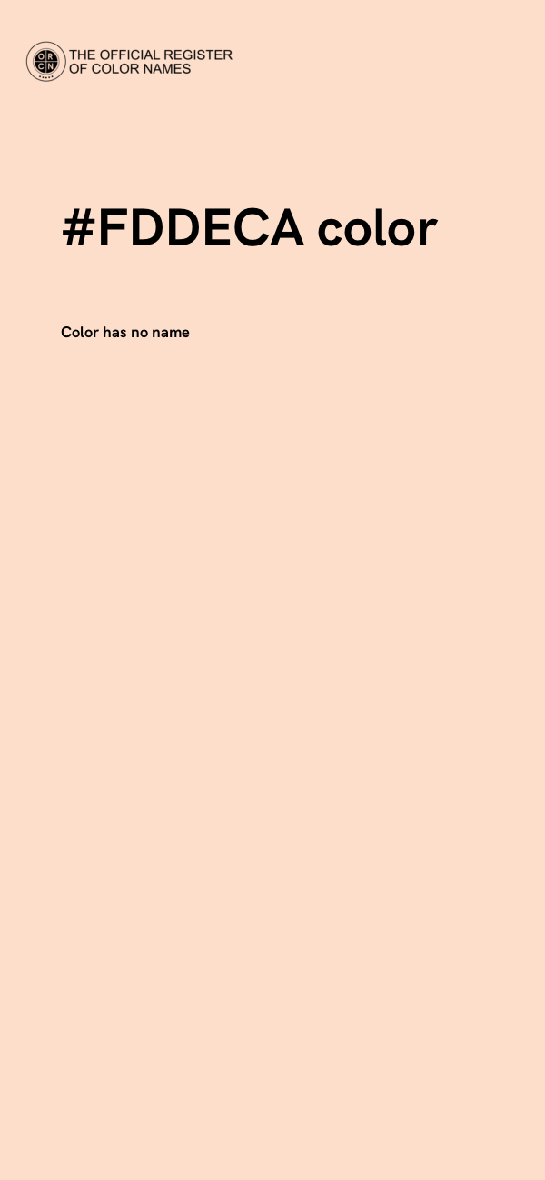 #FDDECA color image